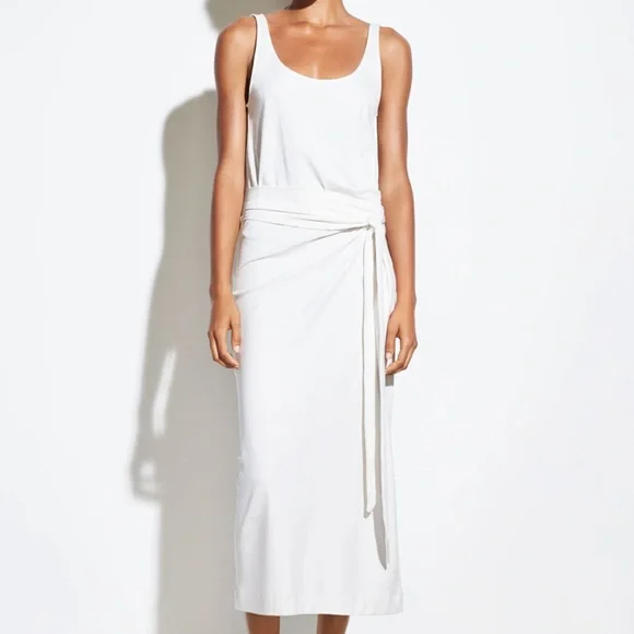 vince pima cotton sleeveless dress Vince L135943 Womens Black Sleeveless Pima Cotton Maxi Dress Size XS